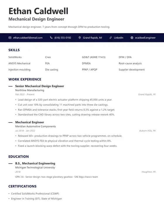 Sales & Business Development resume sample