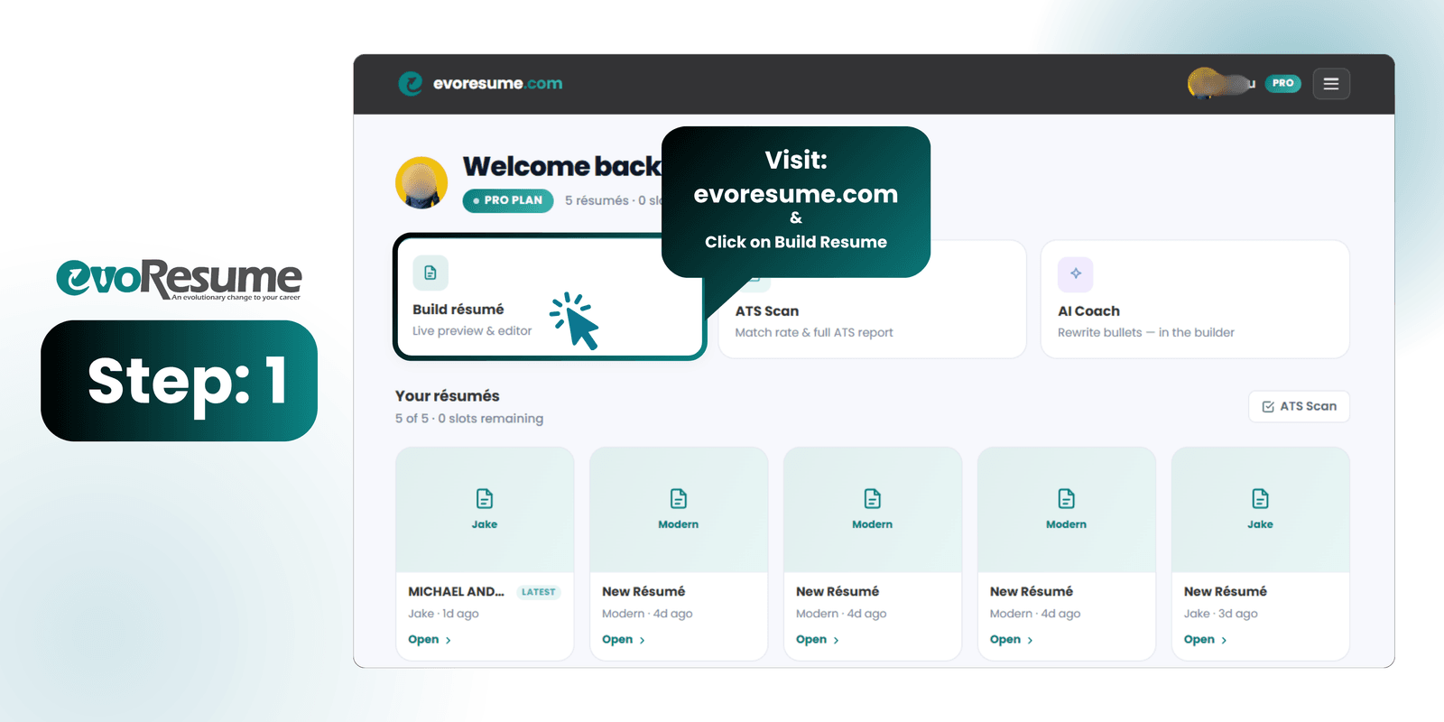 EvoResume: Free Ai Powered resume builder for USA, UK, GCC, Europe Job Seekers